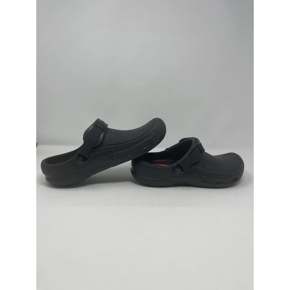 Crocs Mens Bistro Pro LiteRide Comfort Clogs Slip On Black M 6,7 - W 8,9 *Read‎